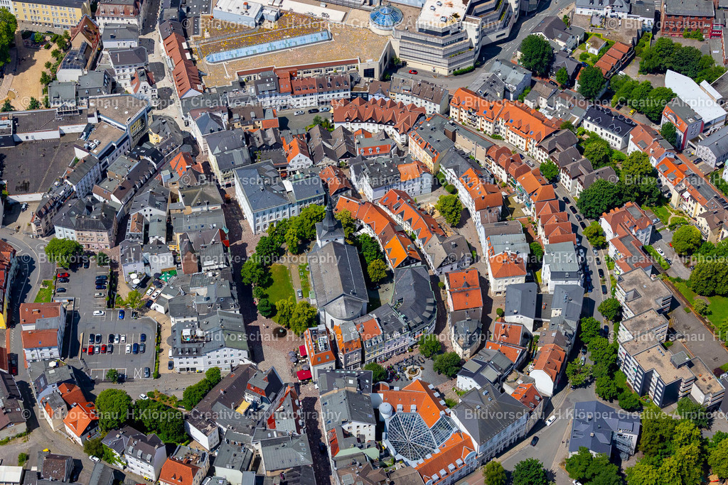 Luftbild Lüdenscheid-5032 | Luftbildfotografie Altstadtbereich und Innenstadtzentrum in Lüdenscheid an der Kirchplatz, Wilhelmstraße in Lüdenscheid - Realisiert mit Pictrs.com