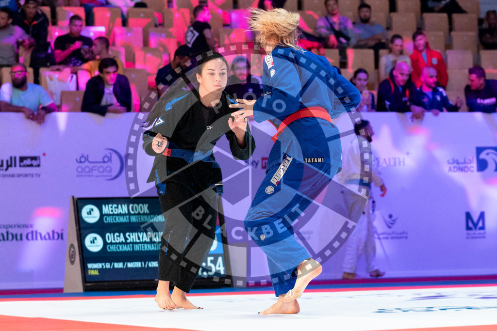 20231106PBB3129 | Fighters compete during the AJP World Master Championship in the Mubadala Arena in Abu Dhabi, Arab United Emirates, on November 6, 2023.