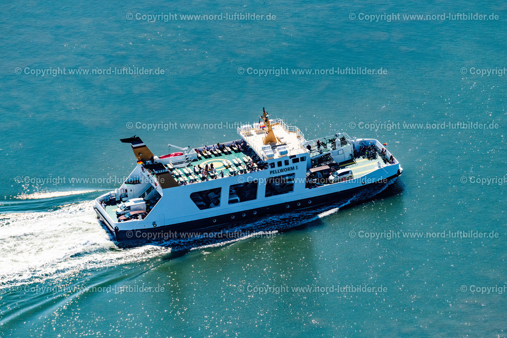 Pellworm_1_Peronen_und_Autofähre_Pellwormer_Dampfschiffahrtsgesellschaft_ELS_8073130822 | PELLWORM 13.08.2022 In voller Fahrt " Pellworm 1 " in Pellworm Nordfriesland im Bundesland Schleswig-Holstein, Deutschland. // At full speed "Pellworm 1" in Pellworm Nordfriesland in the state Schleswig-Holstein, Germany. Foto: Martin Elsen