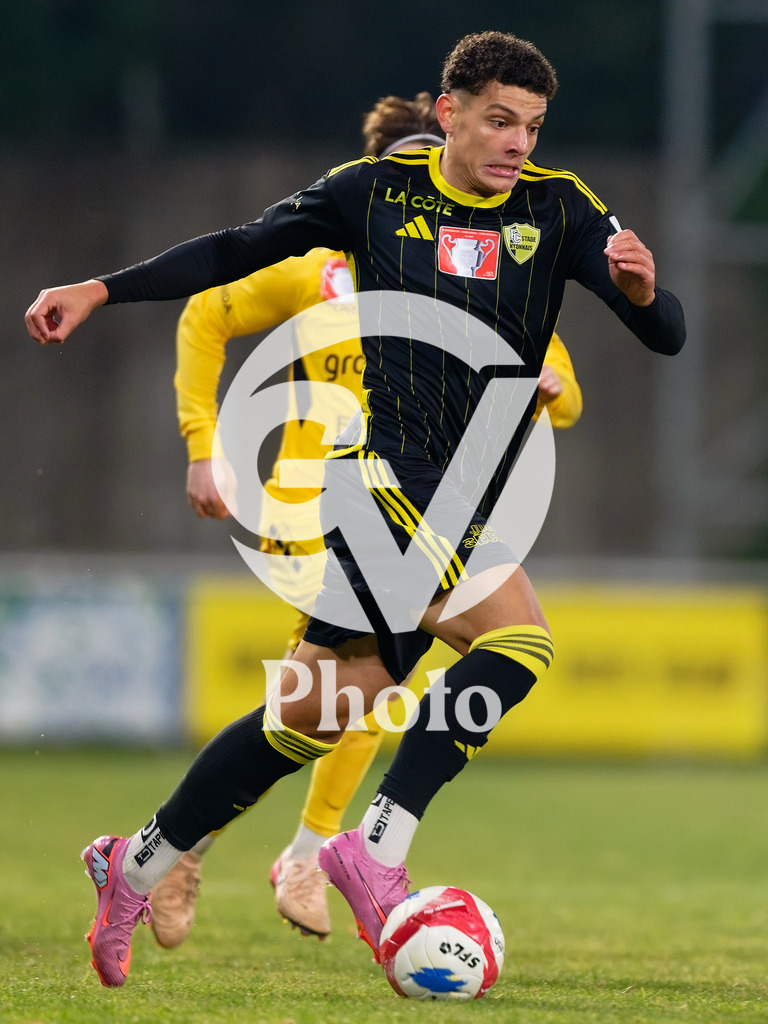 Coupe Suisse - 1/8 de finale - FC Stade Nyonnais v Neuchatel Xamax |  during the Coupe Suisse - 1/8 de finale match between FC Stade Nyonnais and Neuchatel Xamax at Centre sportif de Colovray in Nyon, Switzerland