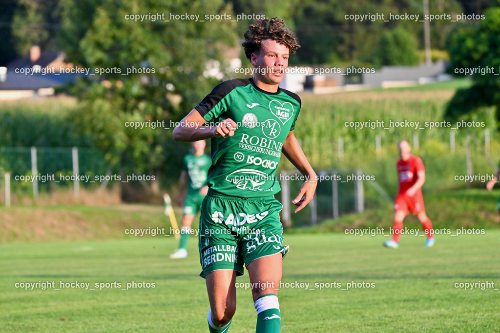 FC Lendorf vs. SC St.Veit | #47 Johannes Brunner FC Lendorf, FC Lendorf vs. SC St.Veit, FC Lendorf vs. SC St.Veit am 17.08.2024 in Lendorf (Thomas Morgenstern-Arena), Austria, (Photo by Bernd Stefan)