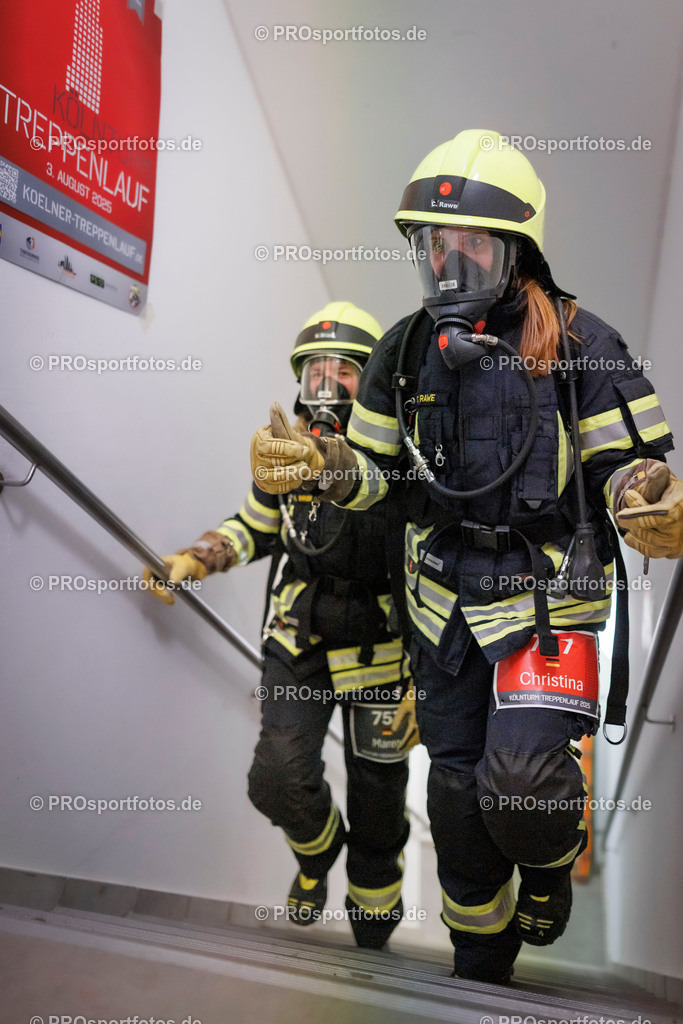 KölnTurm Treppenlauf; Köln, 03.08.2025 | Impressionen vom KölnTurm Treppenlauf am 03.08.2025 in Köln (Nordrhein-Westfalen). 