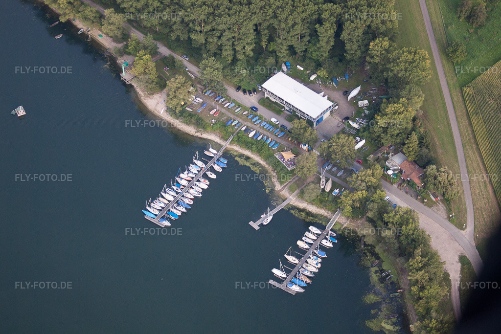 Luftbild: Segelclub Wörth eV im Ortsteil Maximiliansau in Wörth im Bundesland Rheinland-Pfalz in Deutschland. Foto: IMG_44945.jpg vom 03.09.2011 durch Werner Riehm/FLY-FOTO.de