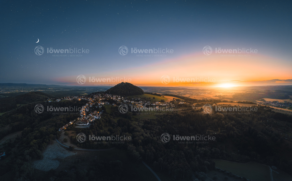 Hohenstaufen bei Sonnenuntergang | löwenblicke | shop