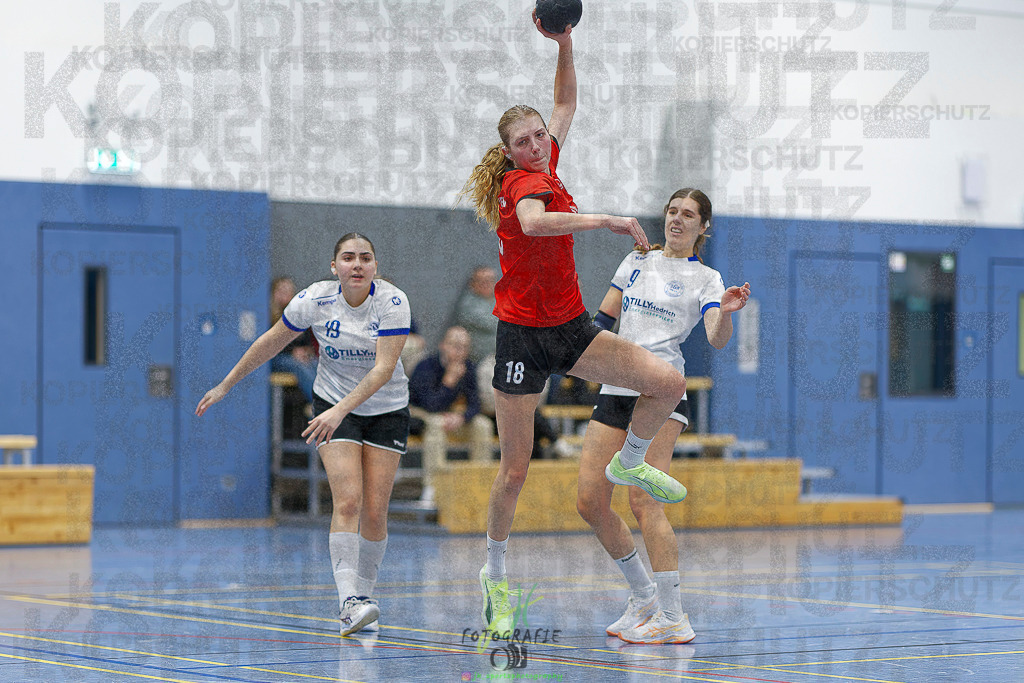 Frauen 2. Bezirksklasse; SG Rechtenbach - HSG Linden II | Frauen 2. Bezirksklasse; SG Rechtenbach - HSG Linden II am 16.11.2025 in Rechtenbach (Sporthalle Rechtenbach)Photo © 2025 - Jörg Heinrich - Realisiert mit Pictrs.com