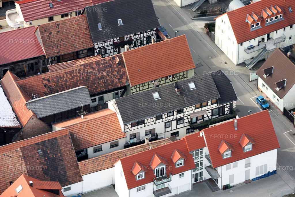 Luftbild: Rheinstr in Kandel im Bundesland Rheinland-Pfalz in Deutschland. Foto: IMG_16921.jpg vom 15.02.2009 durch Werner Riehm/FLY-FOTO.de