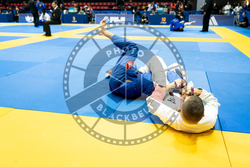 20240121PBB5683 | Fighters compete during the second day of the IBJJF European Championship in Paris, France, on January 21, 2024.