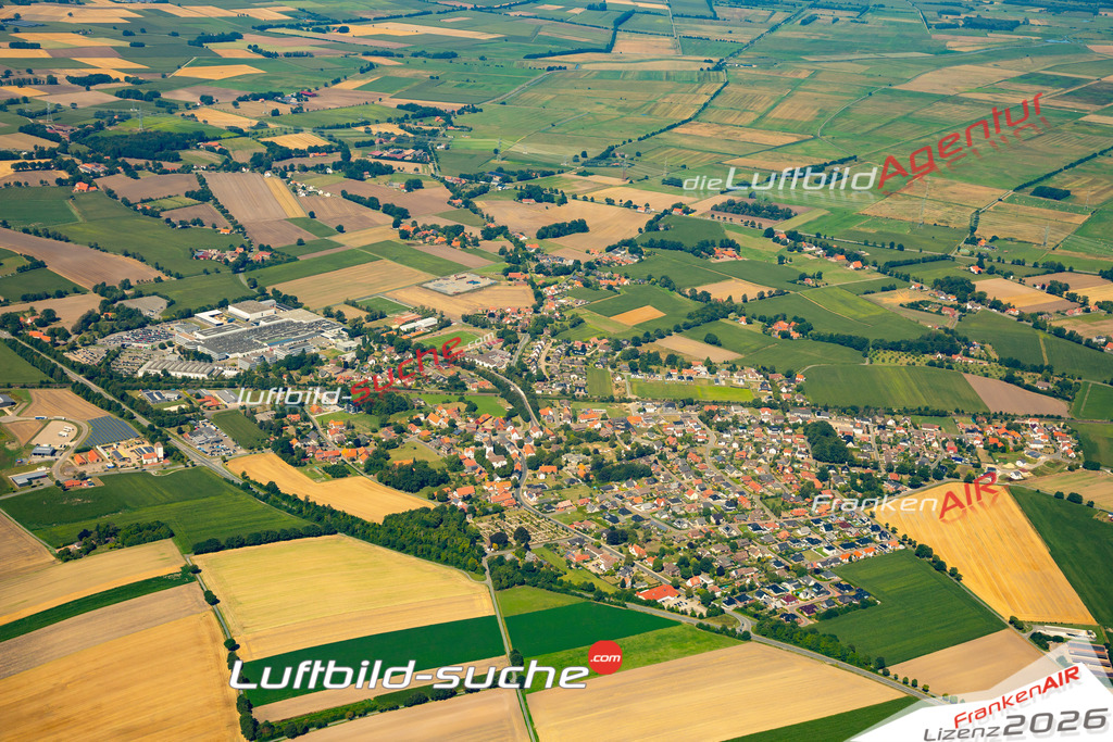 Die Luftaufnahme Dielingen - Stemwede wurde 2022 vom Flugzeug aus (keine Drohne) erstellt. Hohe Auflösung -für große Poster und Wandbilder geeignet - Garantiert!