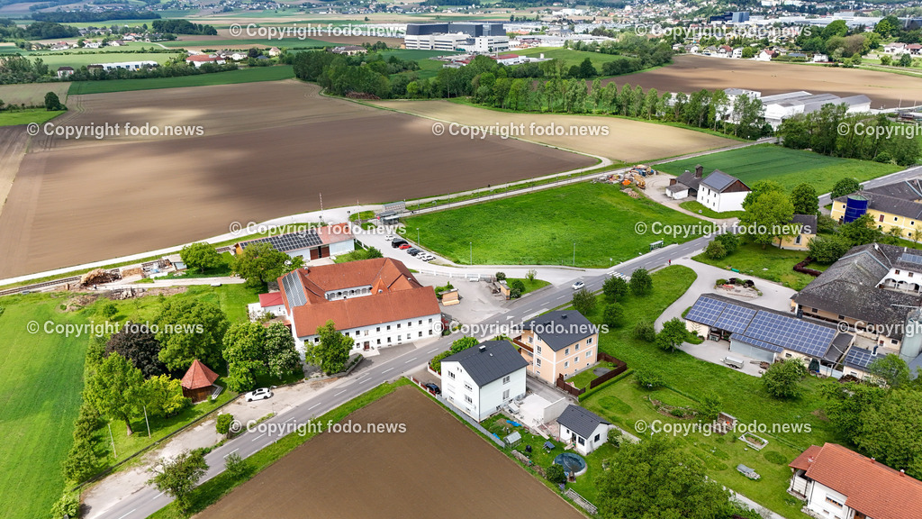Aisthofen_ Grundstueck von Gruenland zu Bauland_ 07.05.2024-8 | 07.05.2024, Perg, AUT, Aisthofen, im Bild Grundstueck von Gruenland zu Bauland, Drohne