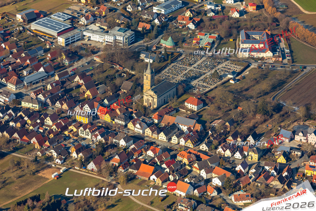Das Luftbild der Stadt Eggolsheim wurde 2019 vom Flugzeug heraus erstellt (keine Drohne) Aufnahmehöhe ca.400 Meter- hohe Auflösung- beste Druck-Qualität garantiert!