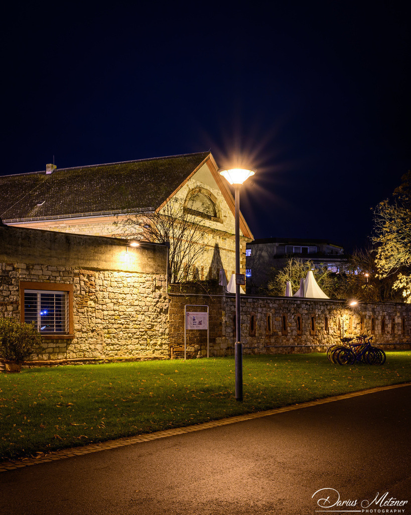 Die Reduit in Mainz-Kastel | Die Reduit in Mainz-Kastel am Abend