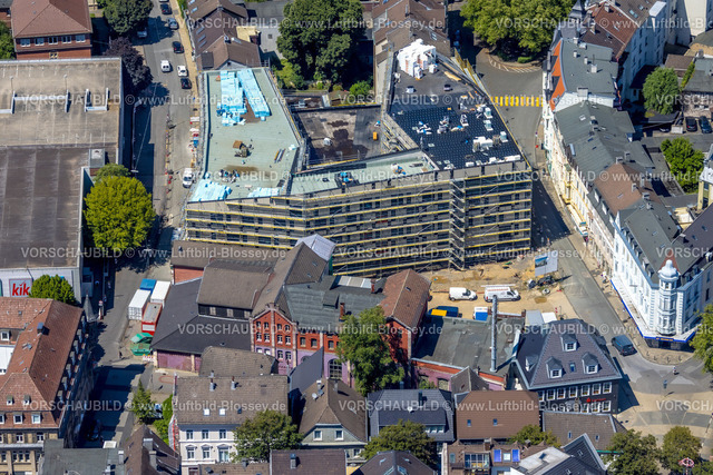 Schwelm230709067 | Luftbild, Baustelle Neues Rathaus, zwischen Neumarkt und Schulstraße, Schwelm, Ruhrgebiet, Nordrhein-Westfalen, Deutschland