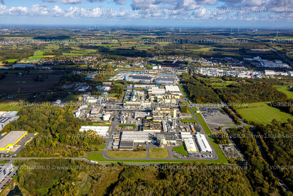 Hamm241008147 | Luftbild, Gewerbegebiet Frielinghauser Straße mit EVERLAM Chemiewerk, DuPont Uentrop und DuBay Polymer, Uentrop, Hamm, Ruhrgebiet, Nordrhein-Westfalen, Deutschland