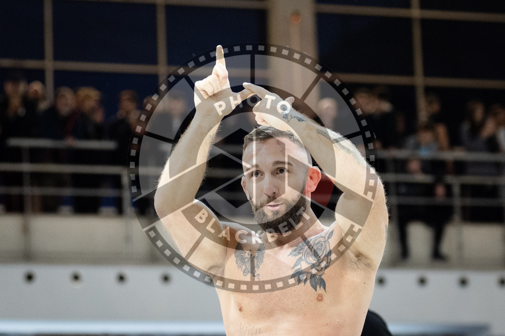20260214PBB2064 | Fighters compete during the ADCC European Trials  competition day 1 in Belgrade, Serbia, on February 14, 2026.