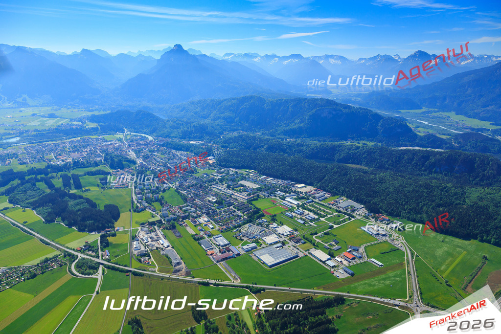 Luftbild von  Fuessen - Luftaufnahme wurde 2015 von https://frankenair.de mittels Flugzeug (keine Drohne) erstellt - die Geschenkidee