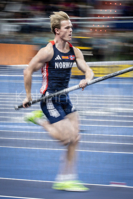 World Athletics Indoor Championships Kujawy Pomorze 26, 21.03.2026 | TORUN, POLAND - MARCH 21: Sondre GUTTORMSEN (NOR) competes in the men's pole vault during the World Athletics Indoor Championships Kujawy Pomorze 26 on day 2 / session 2 at Kujawsko-Pomorska Arena Torun on March 21, 2026 in Torun, Poland. 
