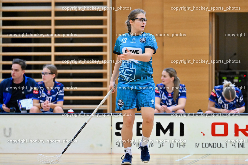 VSV Unihockey Damen vs. FCB München | #13 Sophie Haushofer FCB München, VSV Unihockey Damen vs. FCB München, VSV Unihockey Damen vs. FCB München am 24.01.2026 in Villach (Ballspielhalle St. Martin), Austria, (Photo by Bernd Stefan)