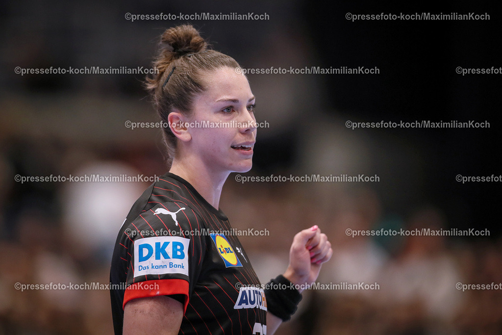 DueDHB03032402164 | 03.03.2024, Handball, Düsseldorf, Mitsubishi Electric Halle, Frauen EHF EURO Qualifikation, Spieltag 4, Deutschland - Slowakei: Emily Bölk (20, Deutschland)