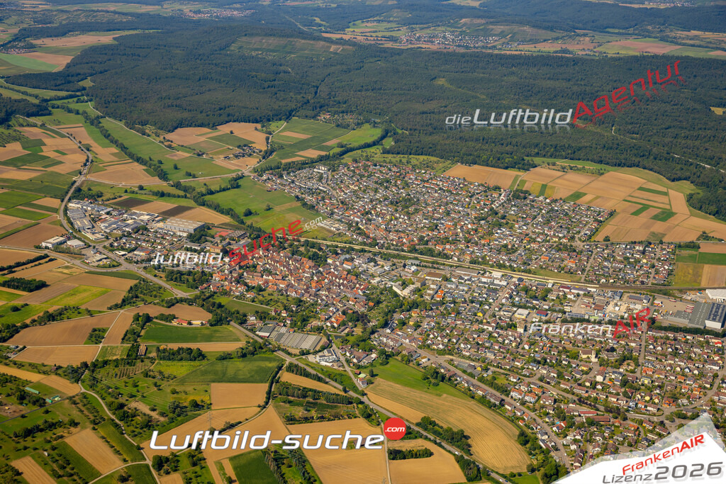 Das Luftbild zeigt :  Illingen - Die Luftaufnahme wurde 2024 vom UL-Flugzeug aus erstellt ( keine Drohne ) - Hochauflösende Luftaufnahme - Für grossformatige Ausdrucke geeignet. Die Geschenkidee !Mit Lizenz und Bildrechte bestellbar