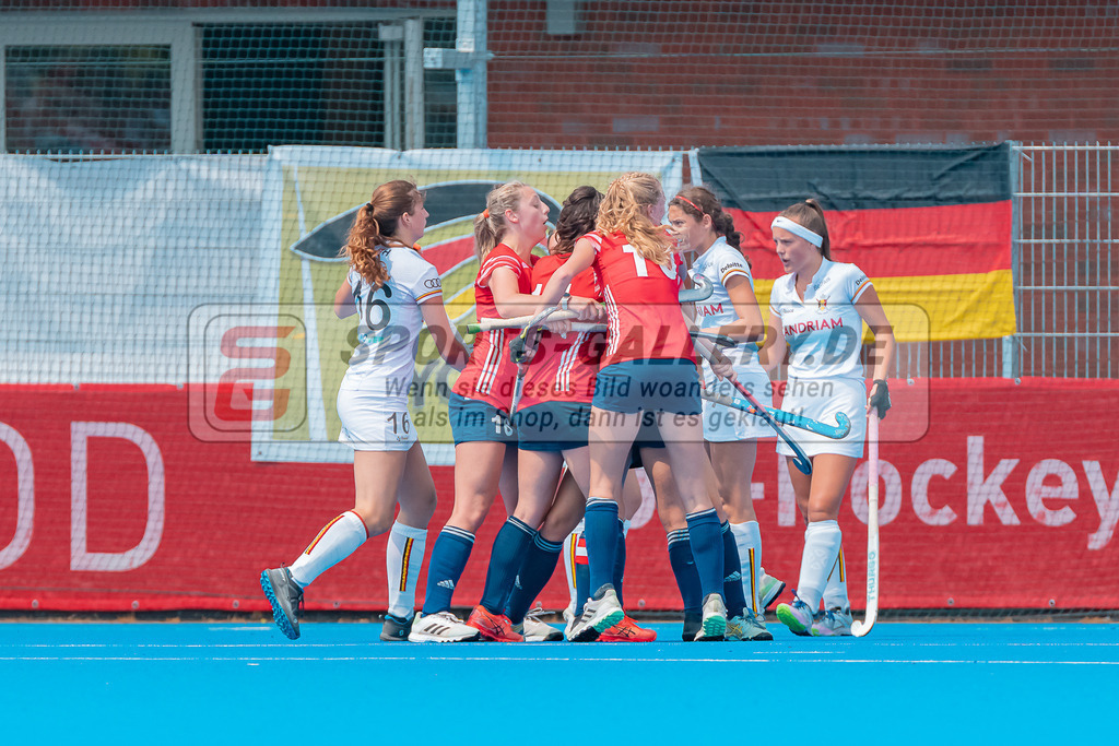 HK_20230715_102599 | Euro Hockey WU18 SF1 Belgium vs England Championship Girls &amp; Boys am 15.7.2023 CHTC , Krefeld ,