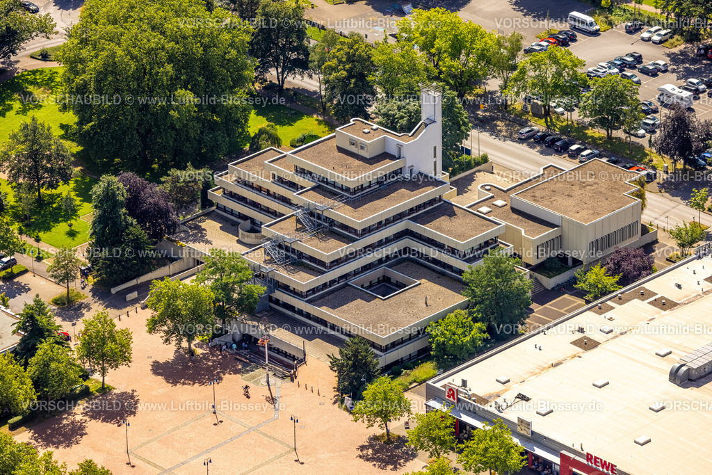 Hamm240705943 | Luftbild, Bürgeramt und Kommunales Jobcenter Hamm AöR, terrassenförmiges Gebäude, Bockum-Hövel, Hamm, Ruhrgebiet, Nordrhein-Westfalen, Deutschland