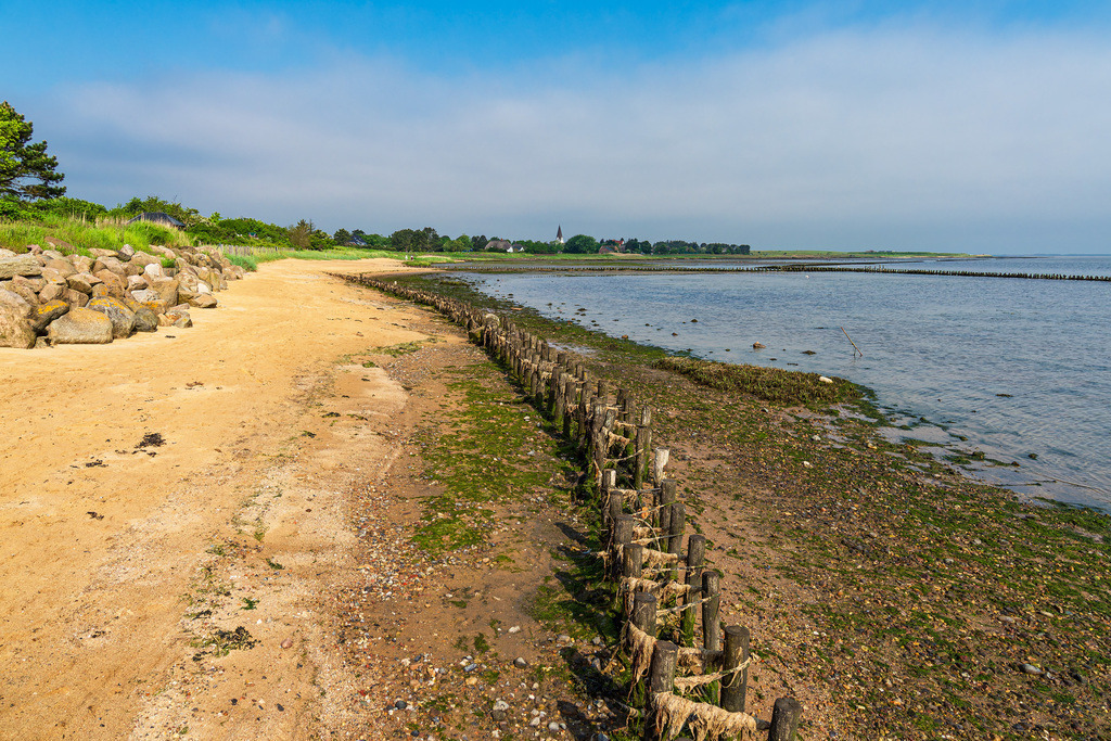 Strand am Wattenmeer in Nebel auf der Insel Amrum | Strand am Wattenmeer in Nebel auf der Insel Amrum.