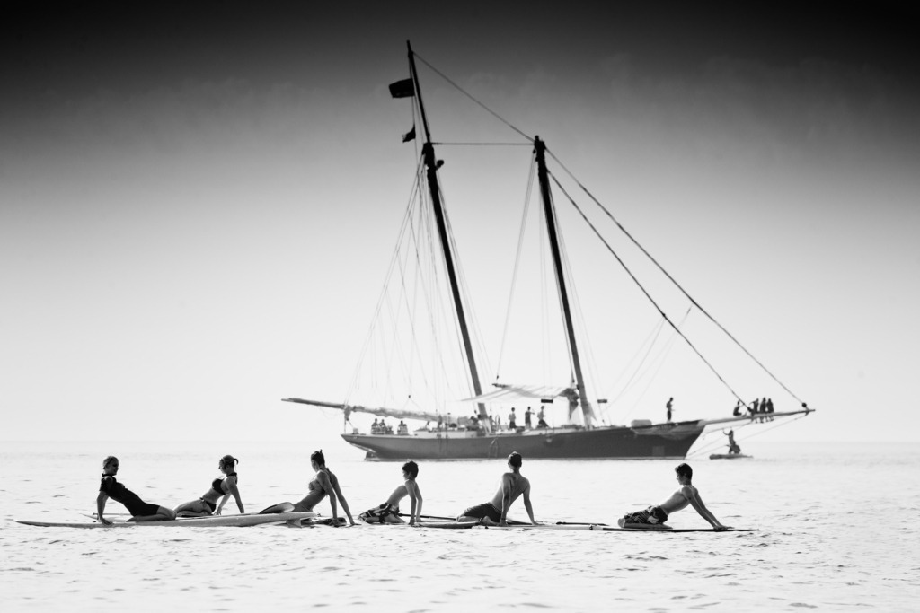 sw_paddler_120x80 | Das Ostsee Atelier, enthält preisgekrönte Fotografien des Künstlers Holger Martens. Dünenbilder, Strandfotos, Ostseebilder, Fotografien vom Meer.