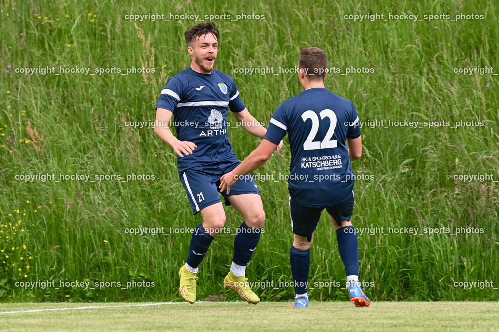 SV Malta vs. SV Rapid Feffernitz 3.6.2023 | Jubel SV Malta, #21 Gregor Dorniz, #22 Patrick Christian Jury