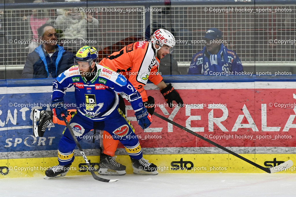 EC IDM WÄRMEPUMPEN VSV vs. MOSER MEDICAL GRAZ99ERS | #95 Mark Katic EC VSV, #21 Lukas Haudum Graz 99ers, EC IDM WÄRMEPUMPEN VSV vs. MOSER MEDICAL GRAZ99ERS, EC IDM WÄRMEPUMPEN VSV vs. MOSER MEDICAL GRAZ99ERS am 17.03.2026 in Villach (Stadthalle Villach), Austria, (Photo by Bernd Stefan)