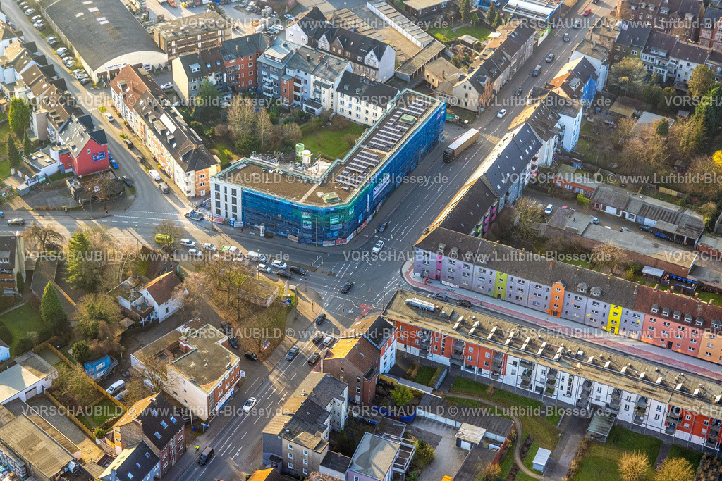 Hamm241200688 | Luftbild, Wohngebiet und Baustelle mit Neubau Wohngebäude an der Alleestraße Ecke Richard-Wagner-Straße, Mitte, Hamm, Ruhrgebiet, Nordrhein-Westfalen, Deutschland