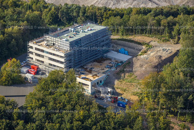 Siegen230912206 | Luftbild, Baustelle mit Neubau an der Adolf-Reichwein-Straße der Universität Siegen, Weidenau-Haardter Berg, Siegen, Siegerland, Nordrhein-Westfalen, Deutschland
