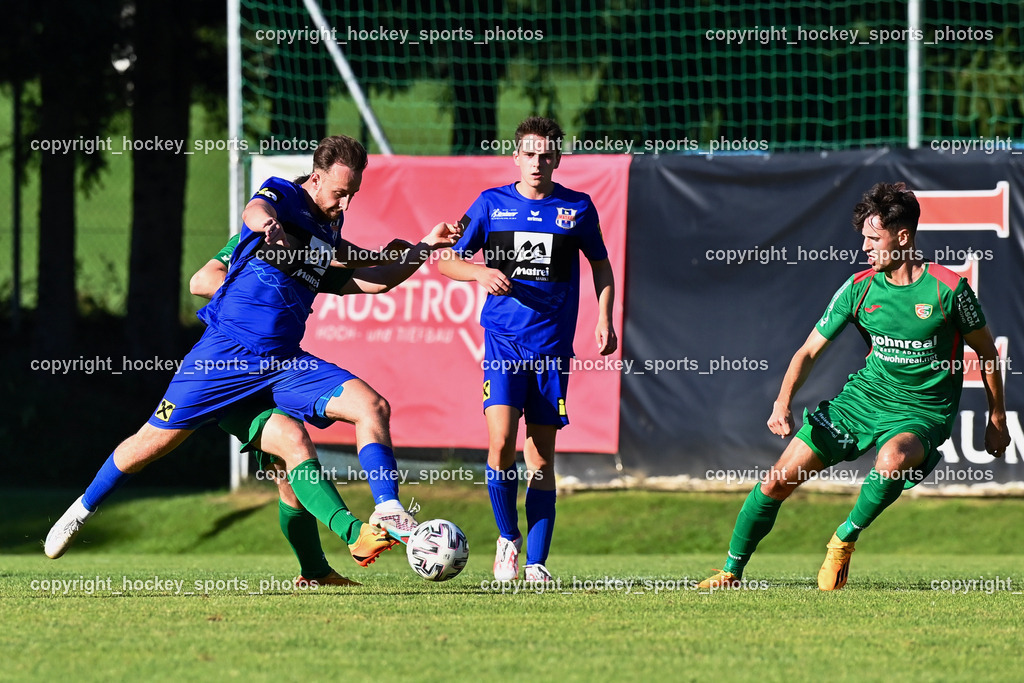 FC Gmünd vs. Union Matrei 19.8.2023 | #11 Oliver Josef Steiner, #10 Theo Fuetsch, #18 Dominik Markus Oberwinkler