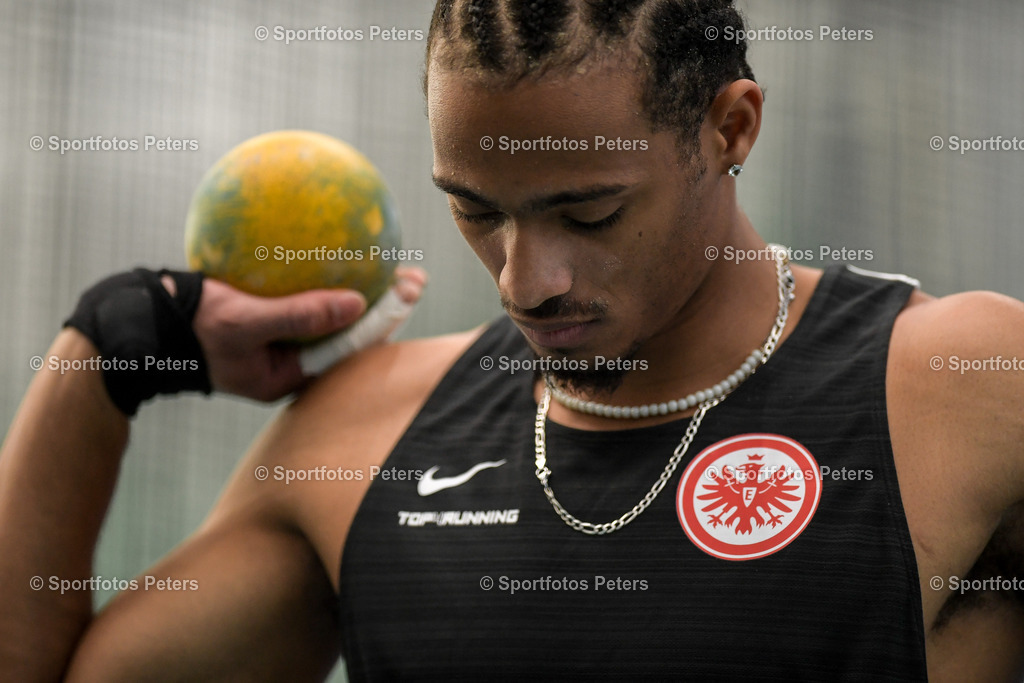 250208_xkaix_DM Mehrkampf_42 | 08.02.2025, xkaix, Leichtathletik 20. Deutsche Meisterschaften, Mehrkampf Halle v.l. Fred Isaac Fleurisson (Eintracht Frankfurt e.V.) - Realisiert mit Pictrs.com