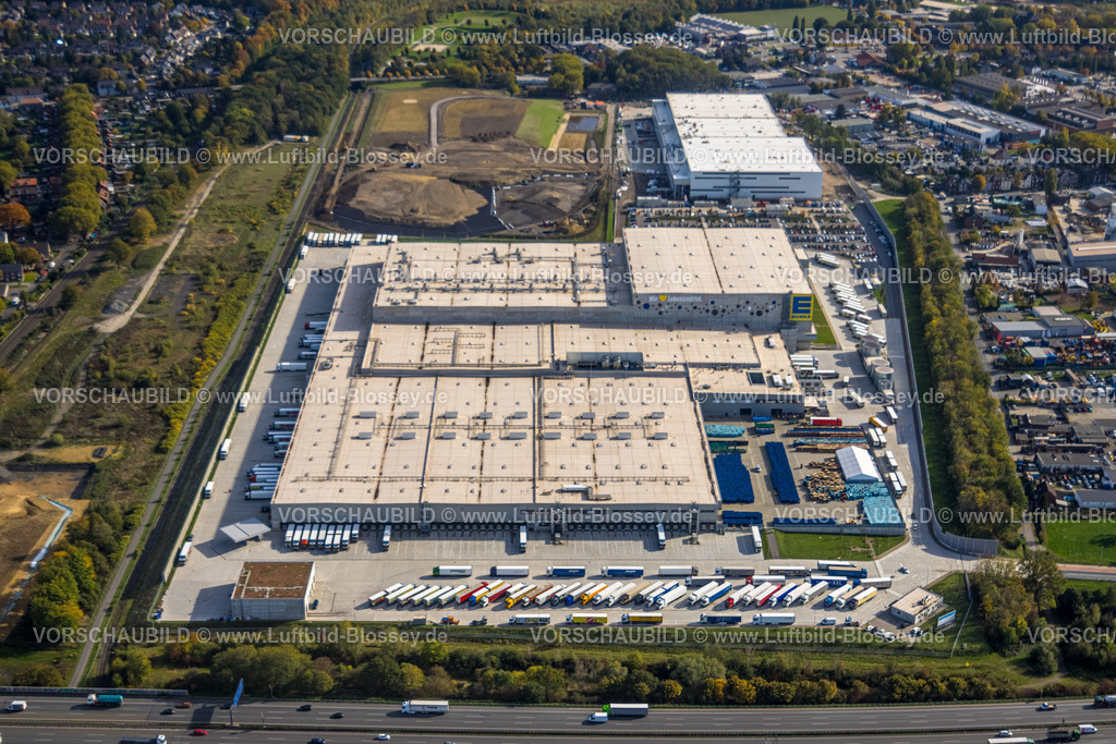 Oberhausen221003415 | Luftbild, EDEKA Zentrallager, Picnic E-Food-Lager, Baustelle, Schwarze Heide, Oberhausen, Ruhrgebiet, Nordrhein-Westfalen, Deutschland