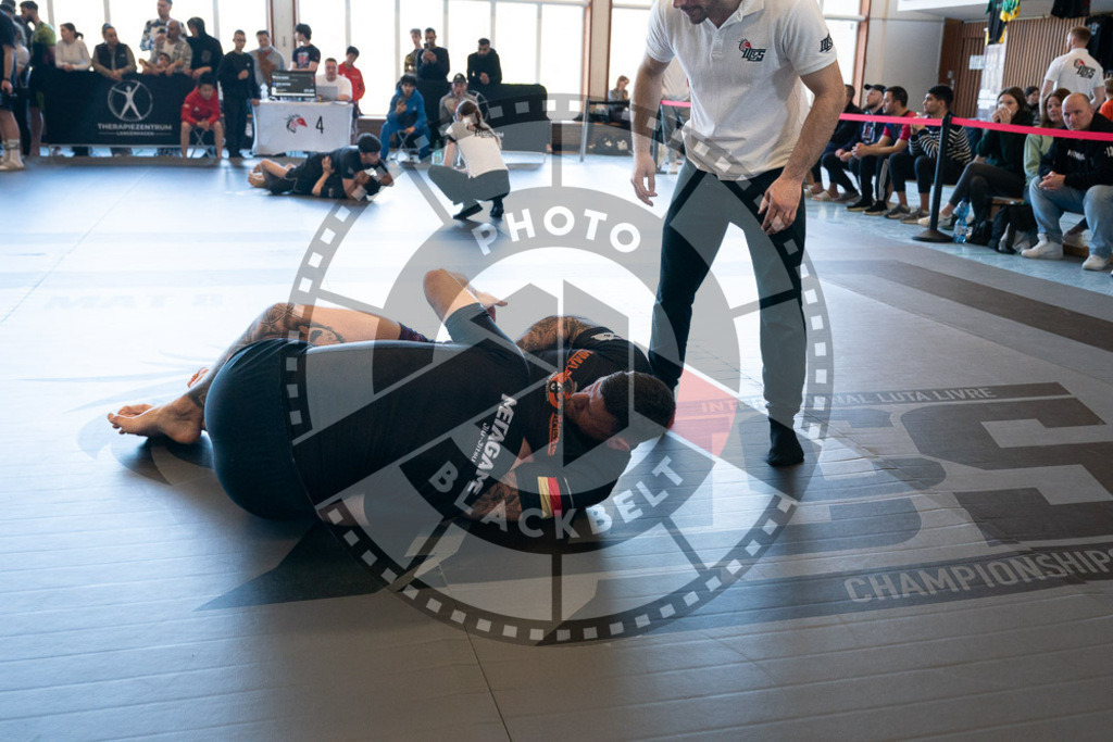 20250329PBB3735 | Fighters compete during the International Luta Livre (ILLCS) Germany IX Spring 2025 Competition spring on March 29, 2025 in Hannover, Germany.© Chiara Dazi