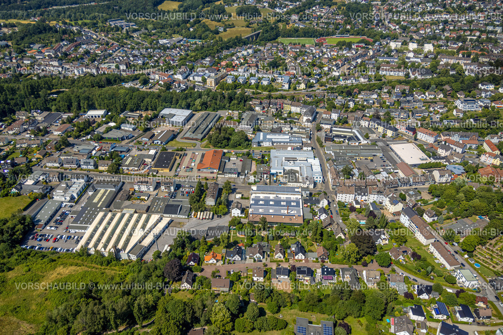 Gevelsberg230709437 | Luftbild, Gewerbegebiet Rosendahler Straße, Gevelsberg, Ruhrgebiet, Nordrhein-Westfalen, Deutschland