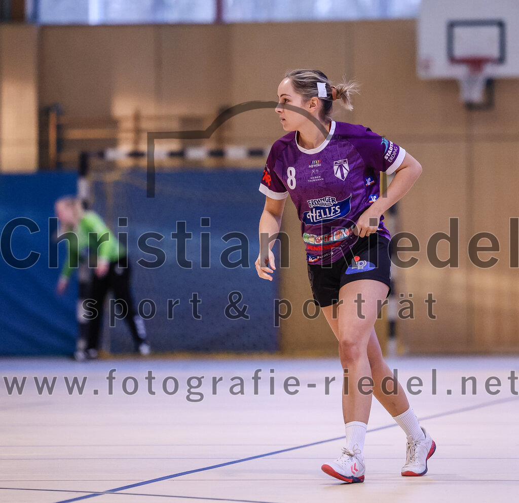 2025-02-22_068_SpVgg_Altenerding_gegen_TG_Landshut | Erding, Deutschland, 22.02.2025:Handball, Bezirksoberliga Frauen Altbayern 2024 / 2024, 15. Spieltag, SpVgg Altenerding gegen TG Landshut, Endergebnis: 25:22Lena Prem (SpVgg Altenerding, #8)Foto: Christian Riedel / fotografie-riedel.net
