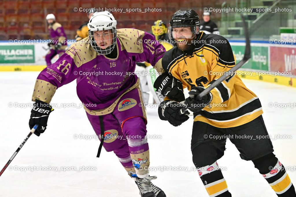 EC Kellerberg vs. EC Arnoldstein | #16 Tischner Lukas EC Kellerberg, #71 Bachlechner Markus EC Arnoldstein, EC Kellerberg vs. EC Arnoldstein, EC Kellerberg vs. EC Arnoldstein am 03.02.2025 in Villach (Stadthalle Villach), Austria, (Photo by Bernd Stefan)