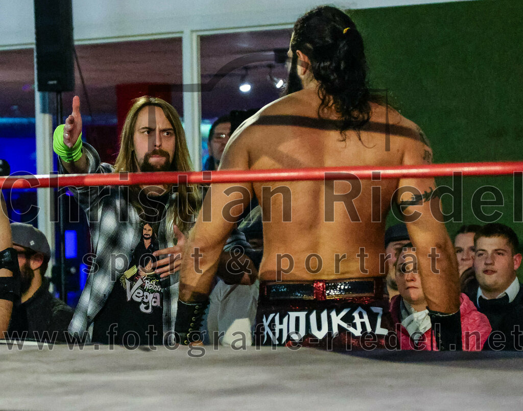 2023-11-11_106_Erding_Wrestlingshow | Erding, Deutschland, 11.11.2023:
Wrestling, Saison 2023, EWS Wrestling ERDING

Foto: Christian Riedel / fotografie-riedel.net