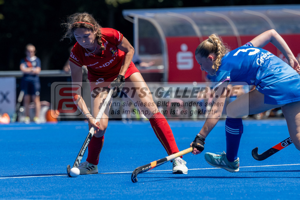 SFE_20230708_0052 | EuroHockey EM U18 Girls Belgium vs Scotland am 08.07.2023 in Krefeld (Gerd-Wellen-Hockeyanlage), Photo: Stephan Fehrmann 2023 (Sports-Gallery)