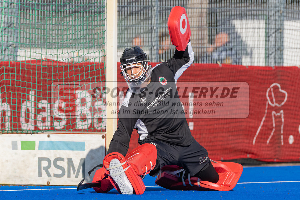 HK_20221008_100521 | 1. Bundesliga Herren Crefelder HTC - Rot-Weiss Köln am 8.10.2022 Crefelder HTC, Krefeld , Joshua Onyekwue Nnaji Torwart ( Crefelder HTC #29 )