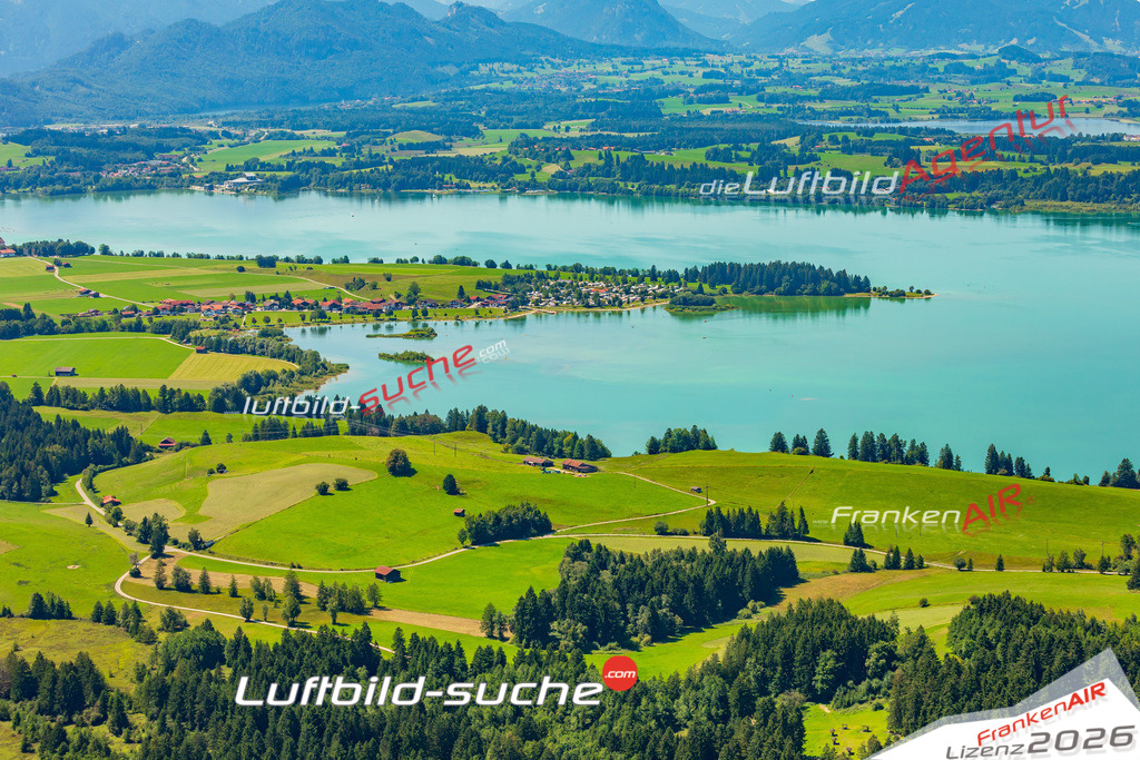 Luftbild Vs Google Maps  Brunnen  Schwangau -Das Luftbild wurde 2025 vom UL-Flugzeug heraus erstellt ( keine Drohne ) - Hochauflösende Luftaufnahme -Nicht vergleichbar mit Google Maps oder Satelittenbilder- Die Geschenkidee !Mit Lizenz und Bildrechte bestellbar