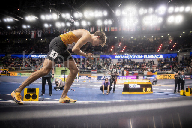 World Athletics Indoor Championships Kujawy Pomorze 26, 20.03.2026 | TORUN, POLAND - MARCH 20:  Alexander STEPANOV (GER) competes in the men's 800m preliminary round during the World Athletics Indoor Championships Kujawy Pomorze 26 on day 1 / session 1 at Kujawsko-Pomorska Arena Torun on March 20, 2026 in Torun, Poland. 