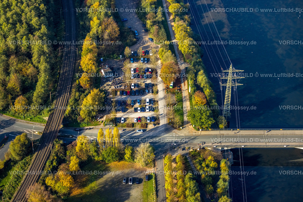 Hagen221015204 | Luftbild, Hengsteysee, Bikertreff an der Ruhrbrücke, Boele, Hagen, Ruhrgebiet, Nordrhein-Westfalen, Deutschland