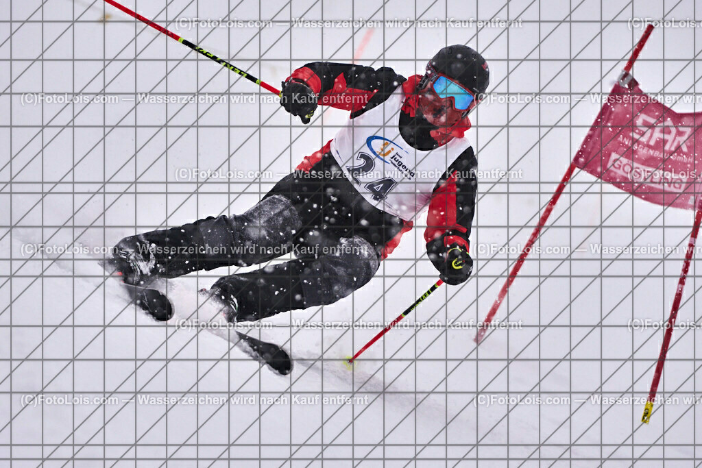 ALP3965_NOe-Landjugend-RTL_Hochkar_Katzelberger Lukas | (C)FotoLois.com, Alois Spandl, NÖ Landjugend Skimeisterschaften 2023, Riesentorlauf am Hochkar/Draxlerloch, Sa 21. Jänner 2023.