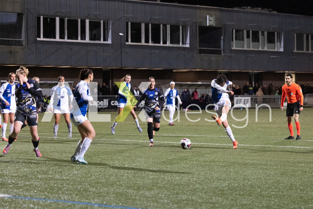 Fußball I Frauen I Saison 2025-2026 I AXA Women's Super League | Women I 14. Spieltag I Grasshoppers Club Zürich - FC Luzern I 14.02.2026 | 16 Emanuela Pfister (CH) (GC Zürich) – Angriff - Realisiert mit Pictrs.com