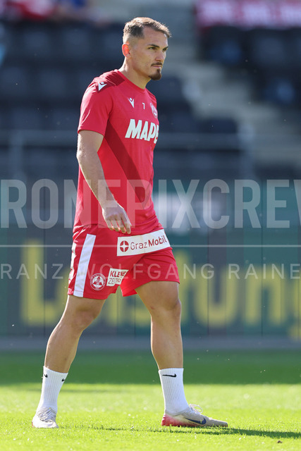 Grazer AK 1902 vs WSG Tirol – Austrian Bundesliga | Graz, Austria, 02.MAY.26 - SOCCER - ADMIRAL Bundesliga, Qualification Group, Grazer AK 1902 vs WSG Tirol. The image shows Murat Satin (GAK) during warm up.
