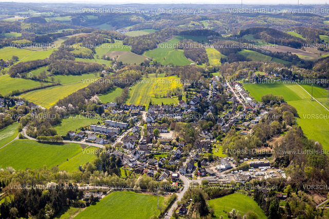 Hattingen230407131 | Luftbild, Ortsansicht Oberbredenscheid, Hühellandschaft, Hattingen, Ruhrgebiet, Nordrhein-Westfalen, Deutschland