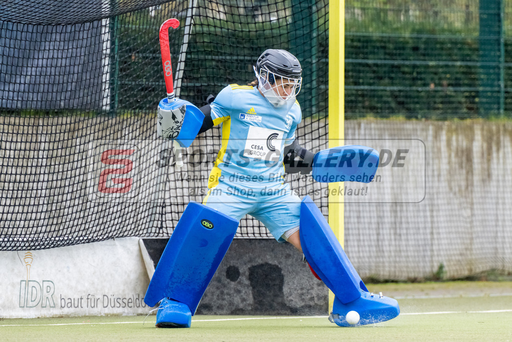 HK_20230401_106553 | 1. Bundesliga Damen Düsseldorfer HC - Harvestehuder THC  am 1.4.2023 DHC Düsseldorf, Düsseldorf , Nathalie Kulbatzki ( Torfrau Düsseldorfer HC #1 )