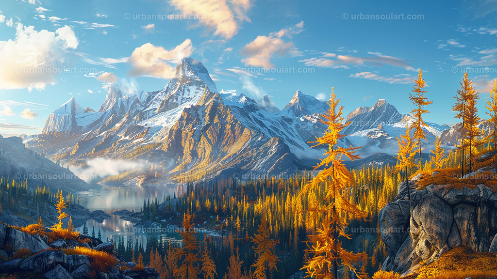 Breathtaking Mountain Landscape With Towering Peaks | This majestic landscape of towering mountain peaks and lush valleys captures the awe of nature. Ideal for adventure lovers and those inspired by the great outdoors. - Realisiert mit Pictrs.com